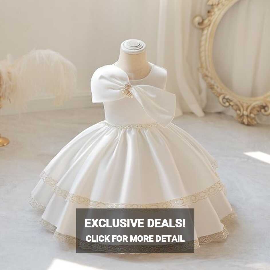 Baby Girl Birthday Party Princess Dress Kids Formal Pageant Ball ...