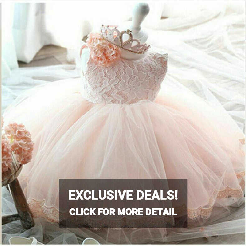 Baby Girl Christening Dress Baby Birthday Dress Party Princess ...