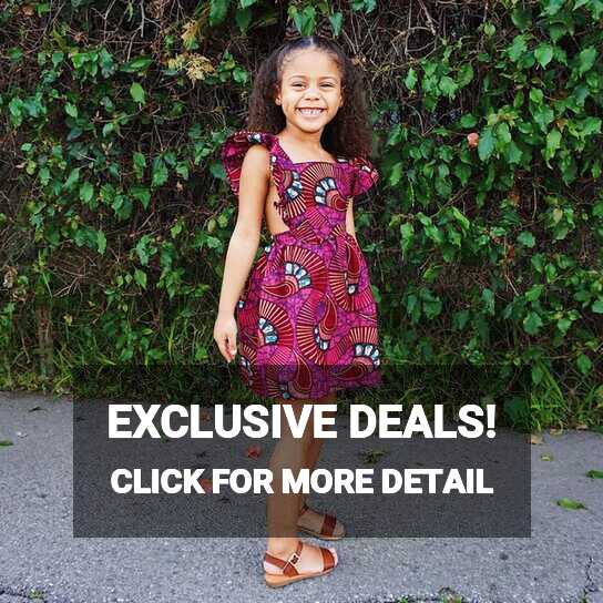 Baby Girls Dress African Traditional Style Fly Sleeve Square ...