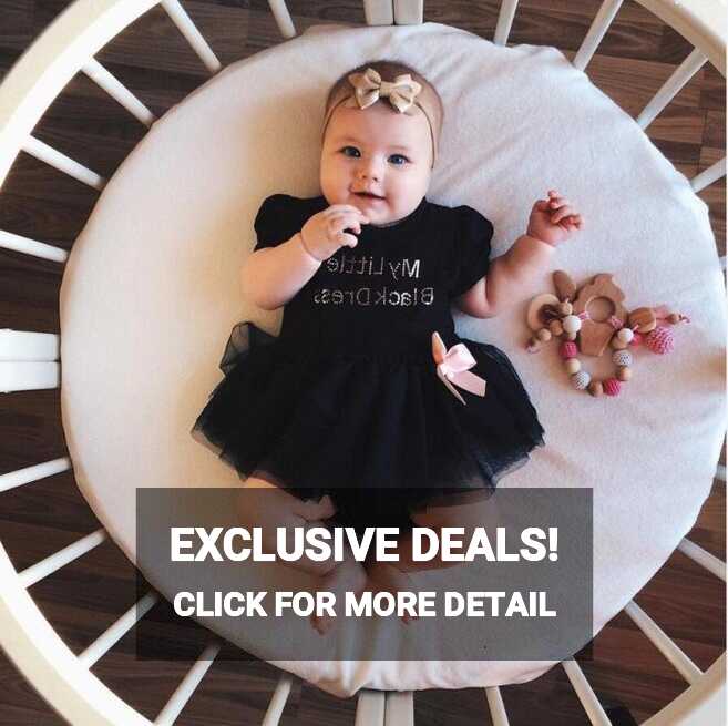 Baby Girls Infant Toddler Bowknot Black Dress Tutu Tulle Princess ...