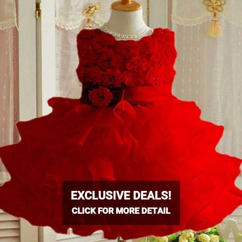 Baby Girls Red Party Wear Dress at Rs 8000 in Faridabad | ID ...