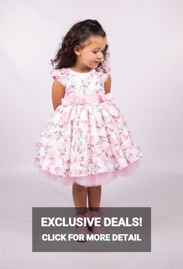 Baby Girls White &amp; Pink Floral Dress By Beau Kid | Wonderland