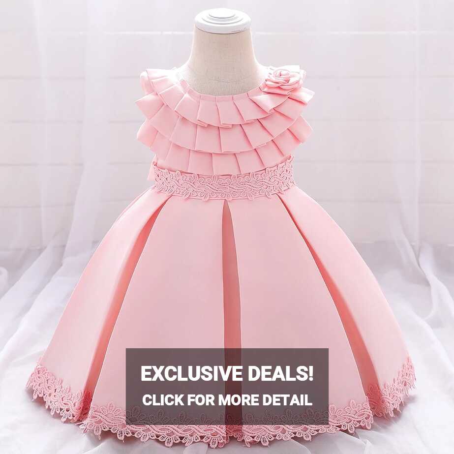 Baby Wear Girls Party Garment Ball Gown Princess Frock Lace Sweet ...