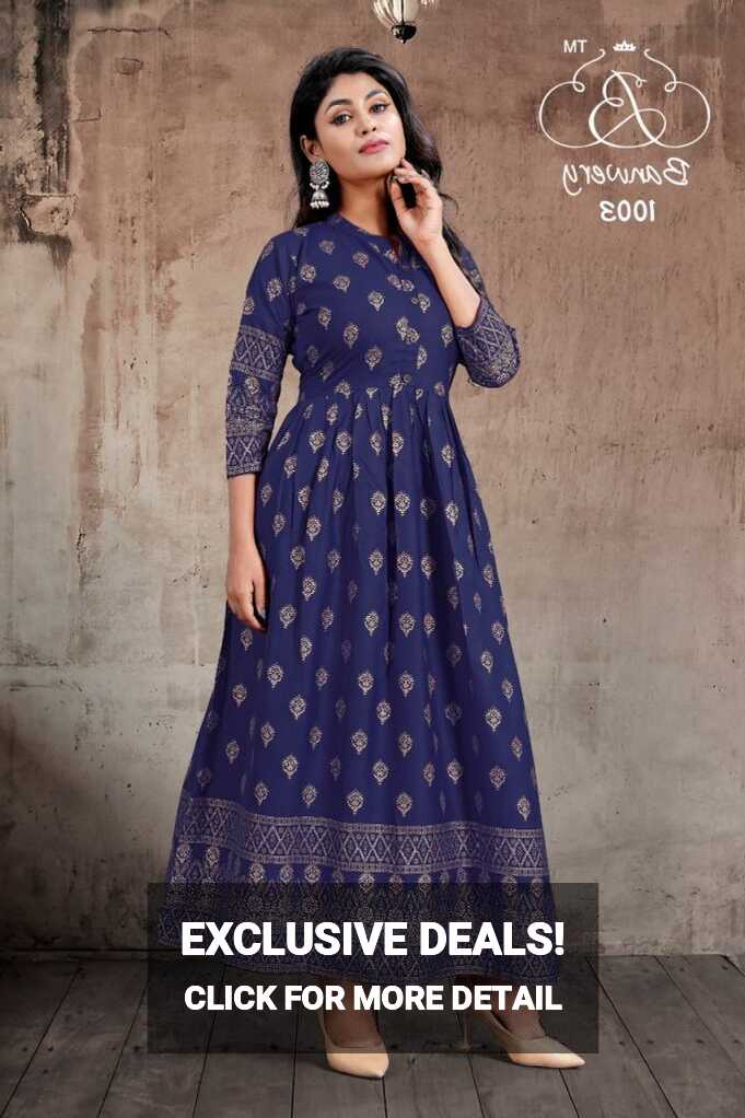 Banwery Presents Pari Vol 1 Rayon Fancy Long Kurti Collection ...