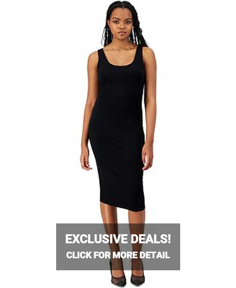 Bar III Women&#39;s Sleeveless Midi Bodycon Dress, Created for Macy&#39;s ...