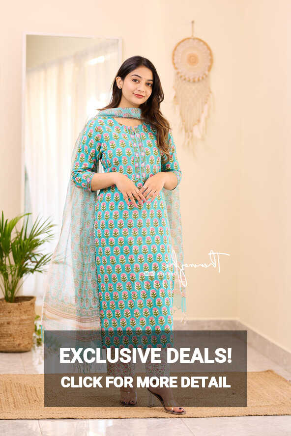 Beautiful Blue Cotton Salwar | Colorful Suit