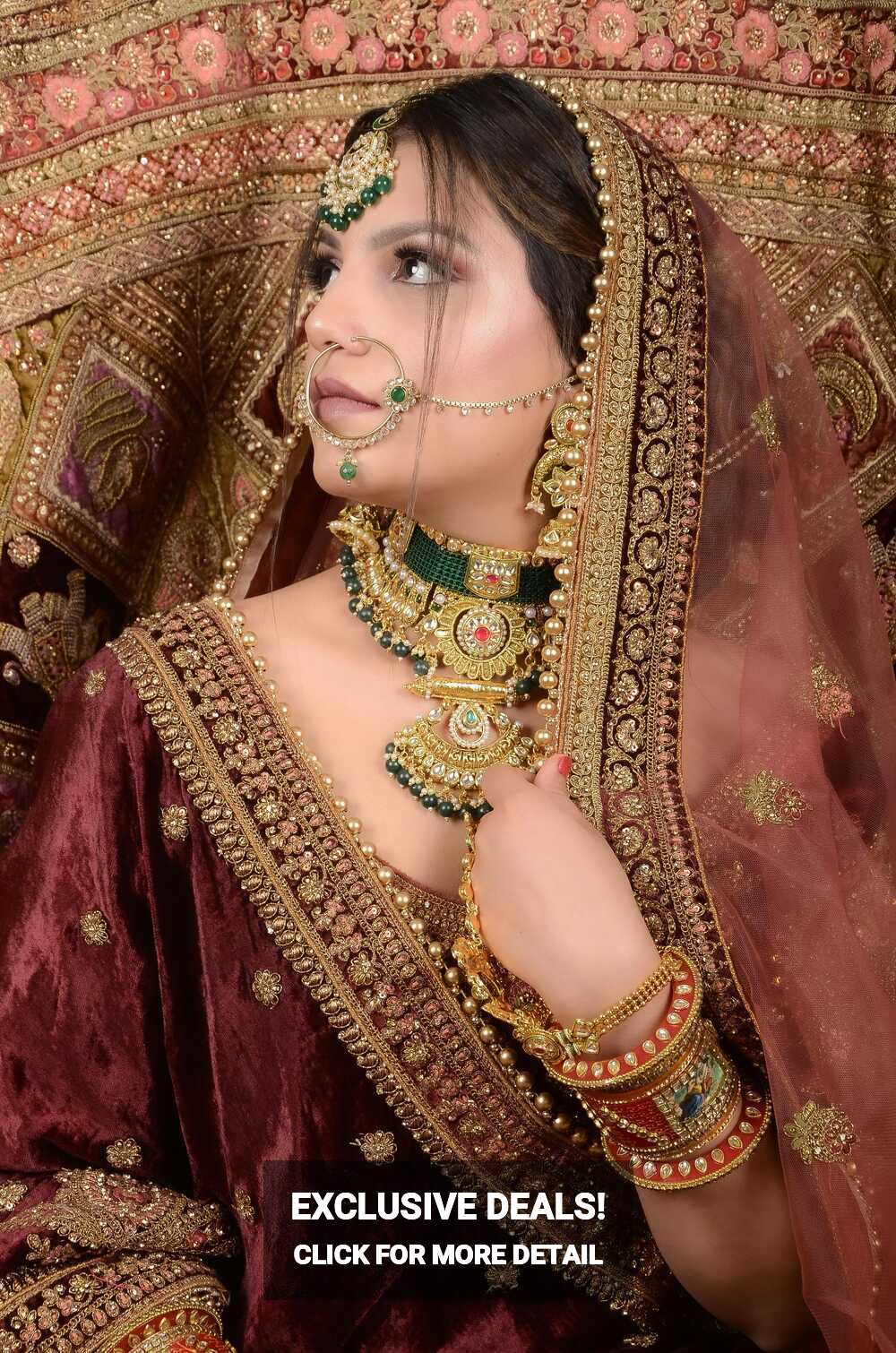 Beautiful Bride in Traditional Indian Clothing · Free Stock Photo