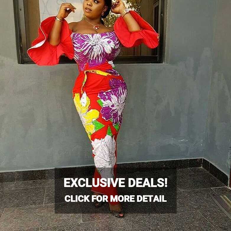 Beautiful Fitted Ankara Long Gowns; Latest Ladies Ankara Styles ...