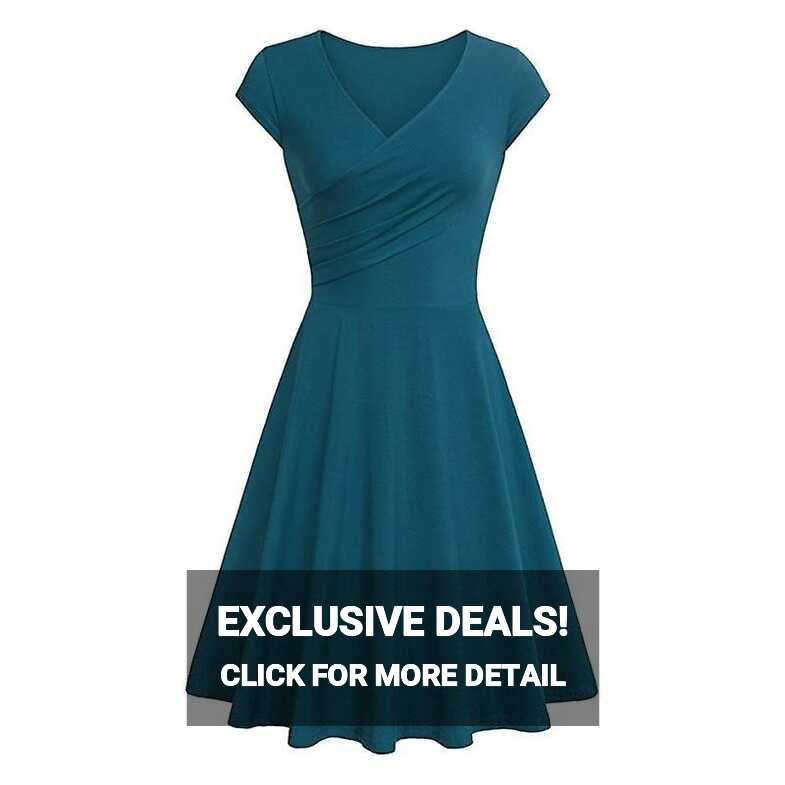 Beautiful Women Fashion Deep V Neck Tank Dress, Simple A Line ...