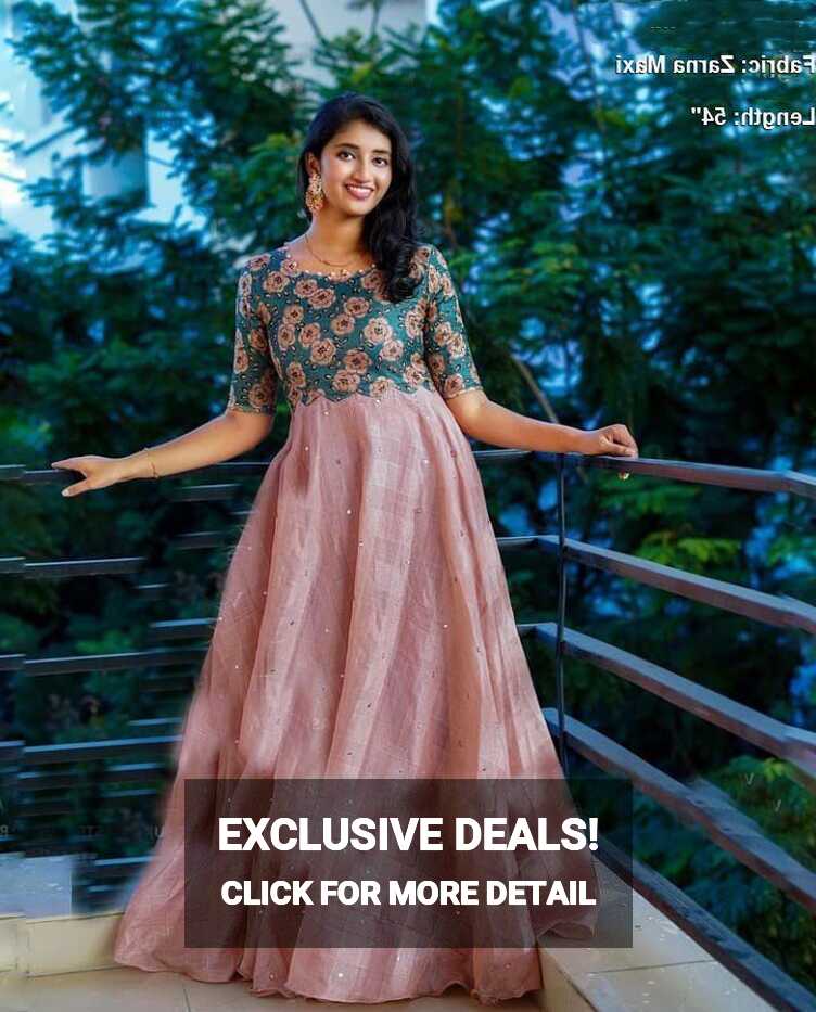 Beautiful Zarna Silk Anarkali Gown https://www.etsy.com/listing ...