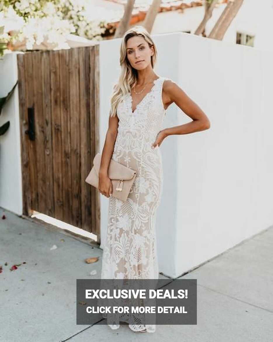 Beauty Never Fades Lace Maxi Dress - White | White lace maxi dress ...