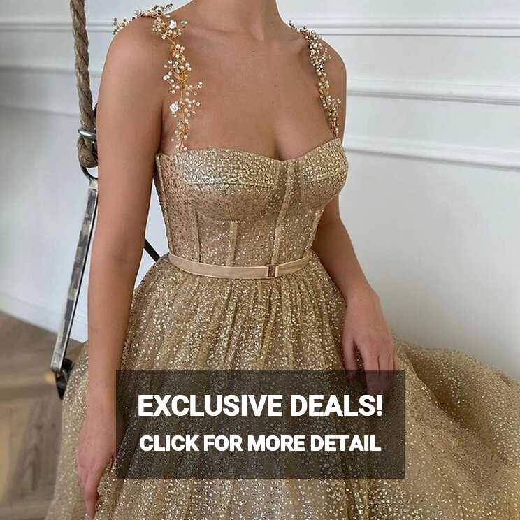 Bespoke Occasion Dresses | Short Party Dresses Gold | Gold Tulle ...