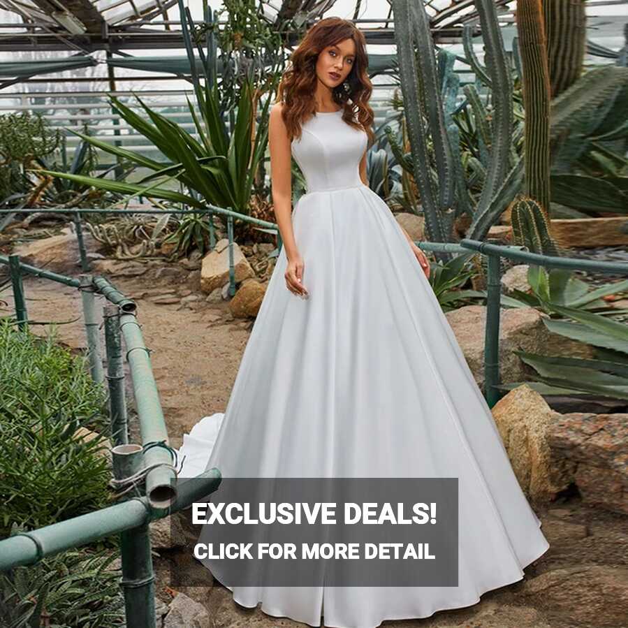 Best France Satin A-line Wedding Dresses Vestidos De Noiva Sexy ...