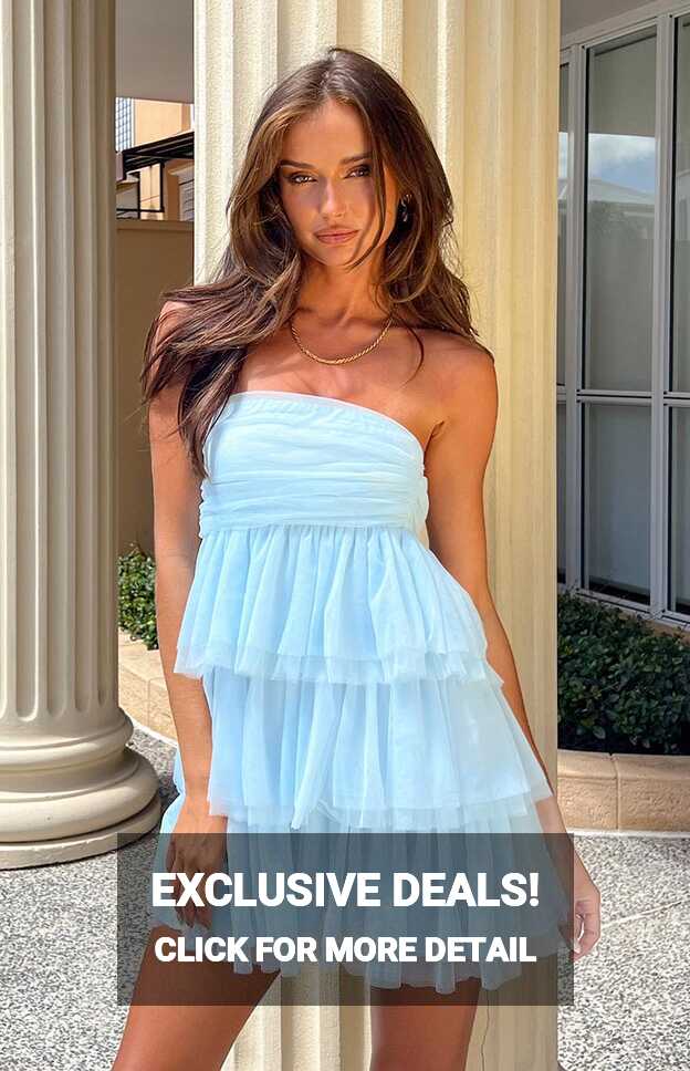 Birthday Girl Blue Mini Party Dress – Beginning Boutique NZ