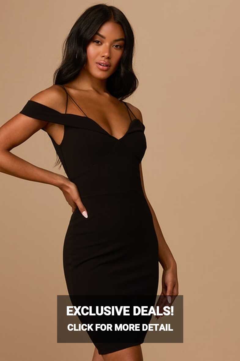 Black Bodycon Dress - OTS Mini Dress - Bodycon Mini Dress - Lulus