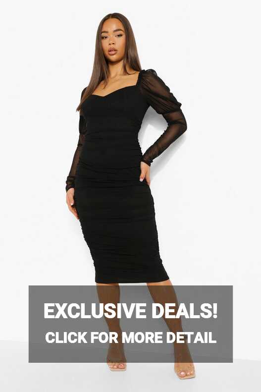 Black Bodycon Dresses | Tight Black Dresses | boohoo