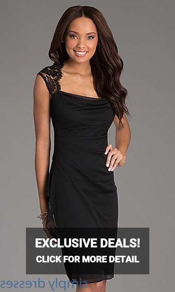 Black Cocktail Dress, Knee-Length | Black cocktail dress, Trendy ...