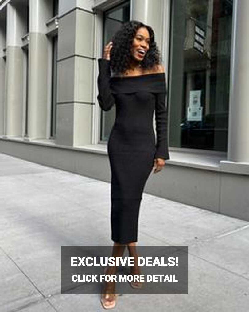 Black Date Night Dress Long Sleeve - Shop on Pinterest