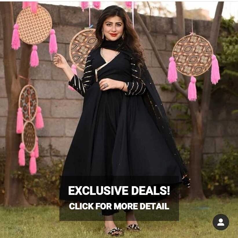 Black Dress Design Party Wear Black Salwar Suit black dress design ...