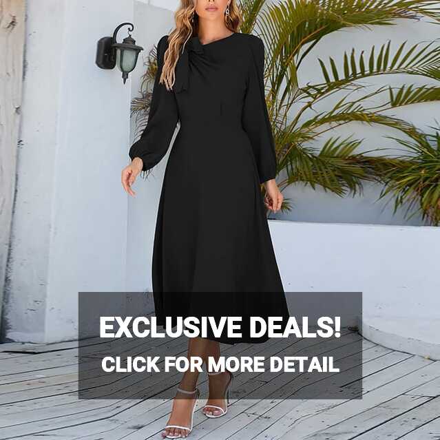 Black Dresses for Women, Cute Fall Dresses Women Tshirt Dresses ...