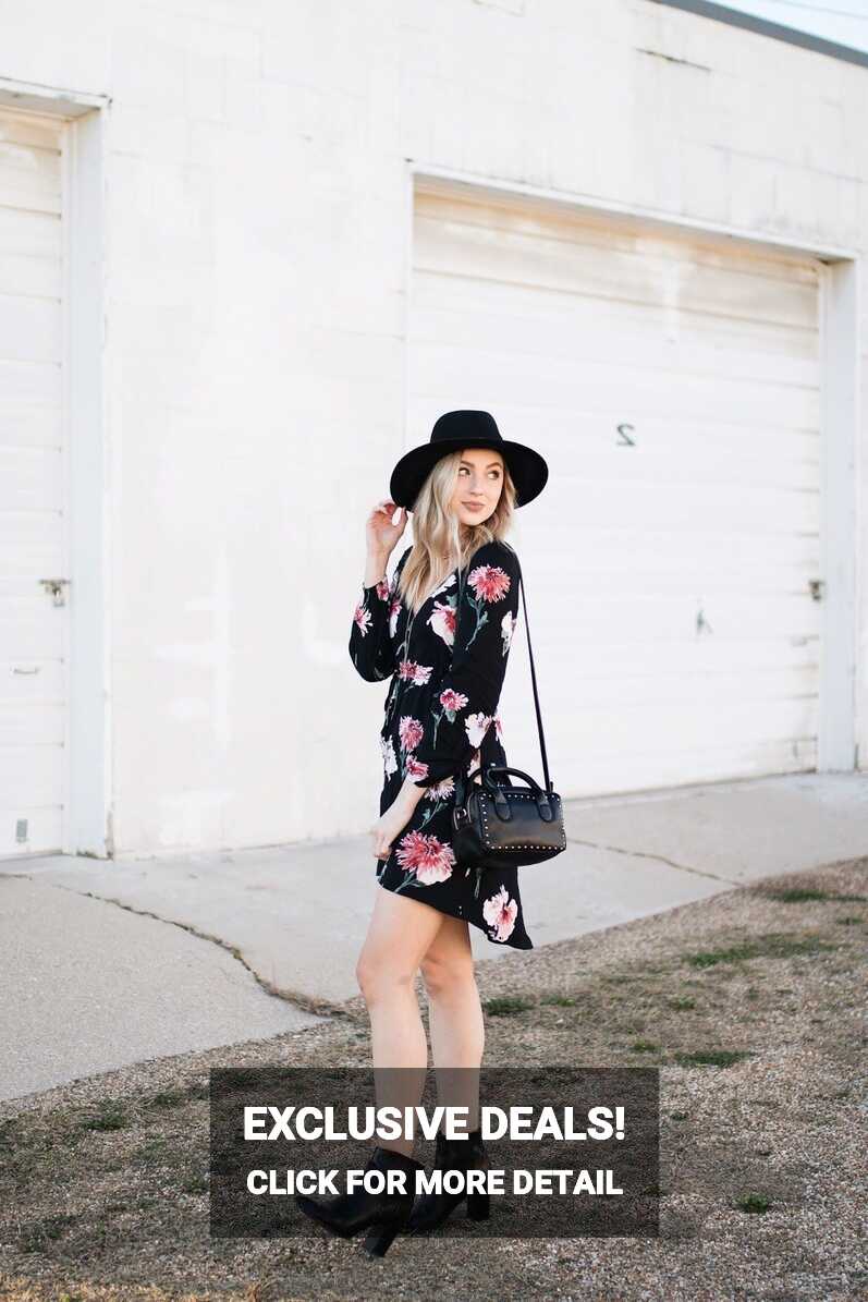 Black Floral Dress