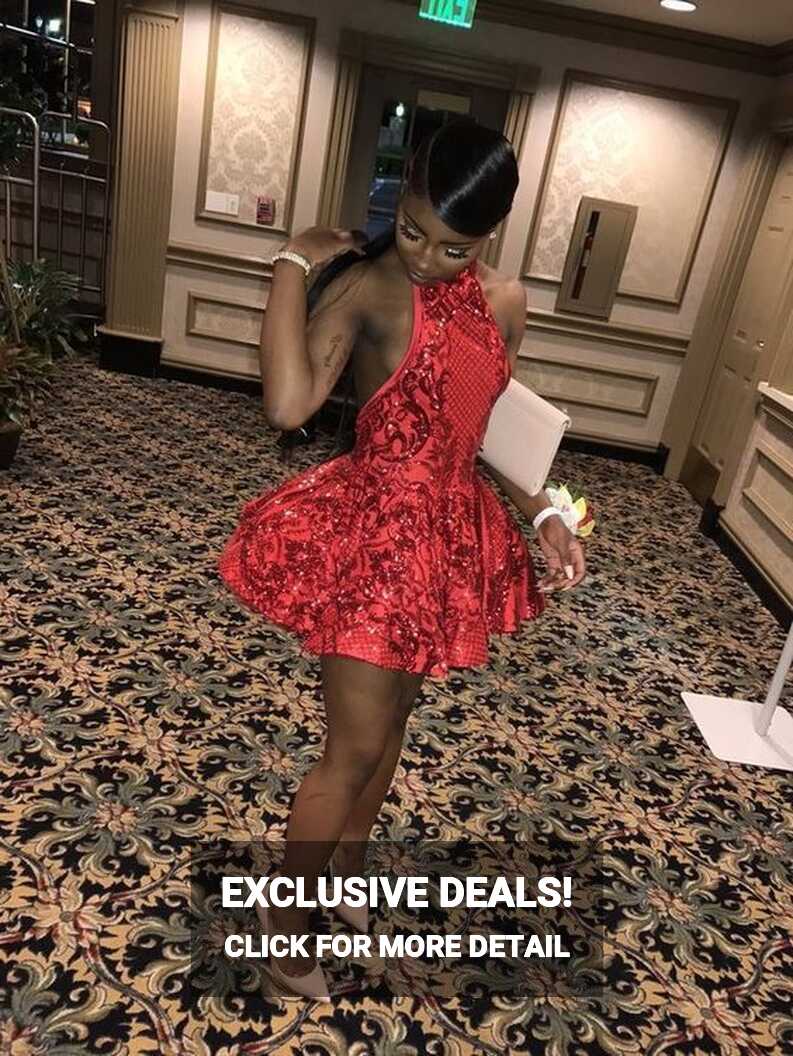 Black Girl Homecoming Dress 2022 A line Short skirt sleeveless ...