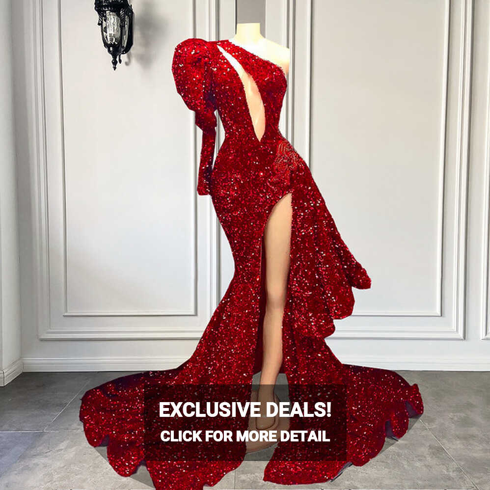 Black Girl Prom Dresses Red | Black Girl Prom Dress 2023 - Sexy ...