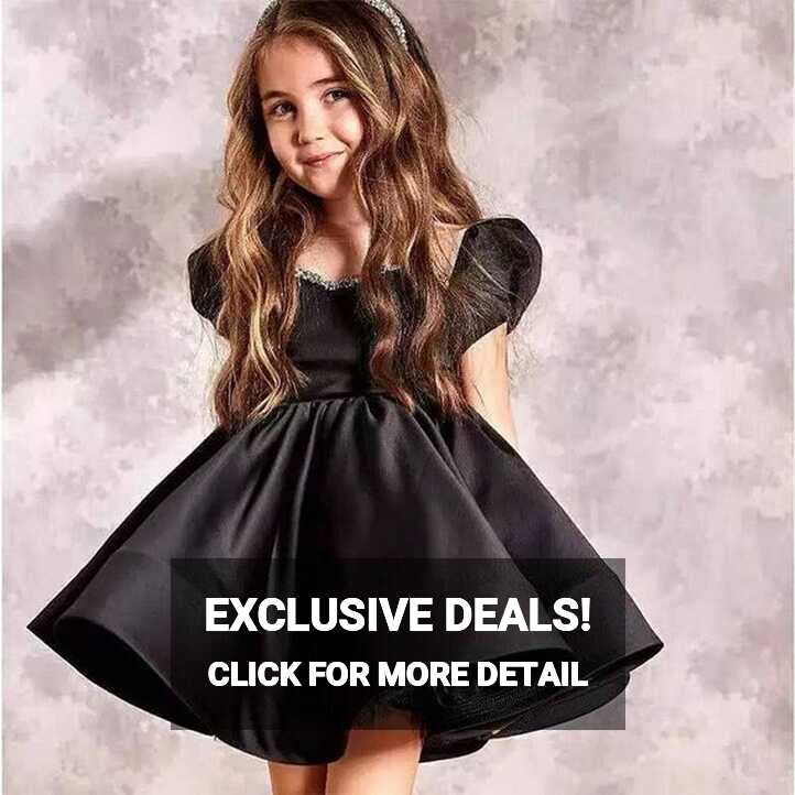 Black Princess Dress.baby Girls ıvory Dress Girls Formal Princess ...