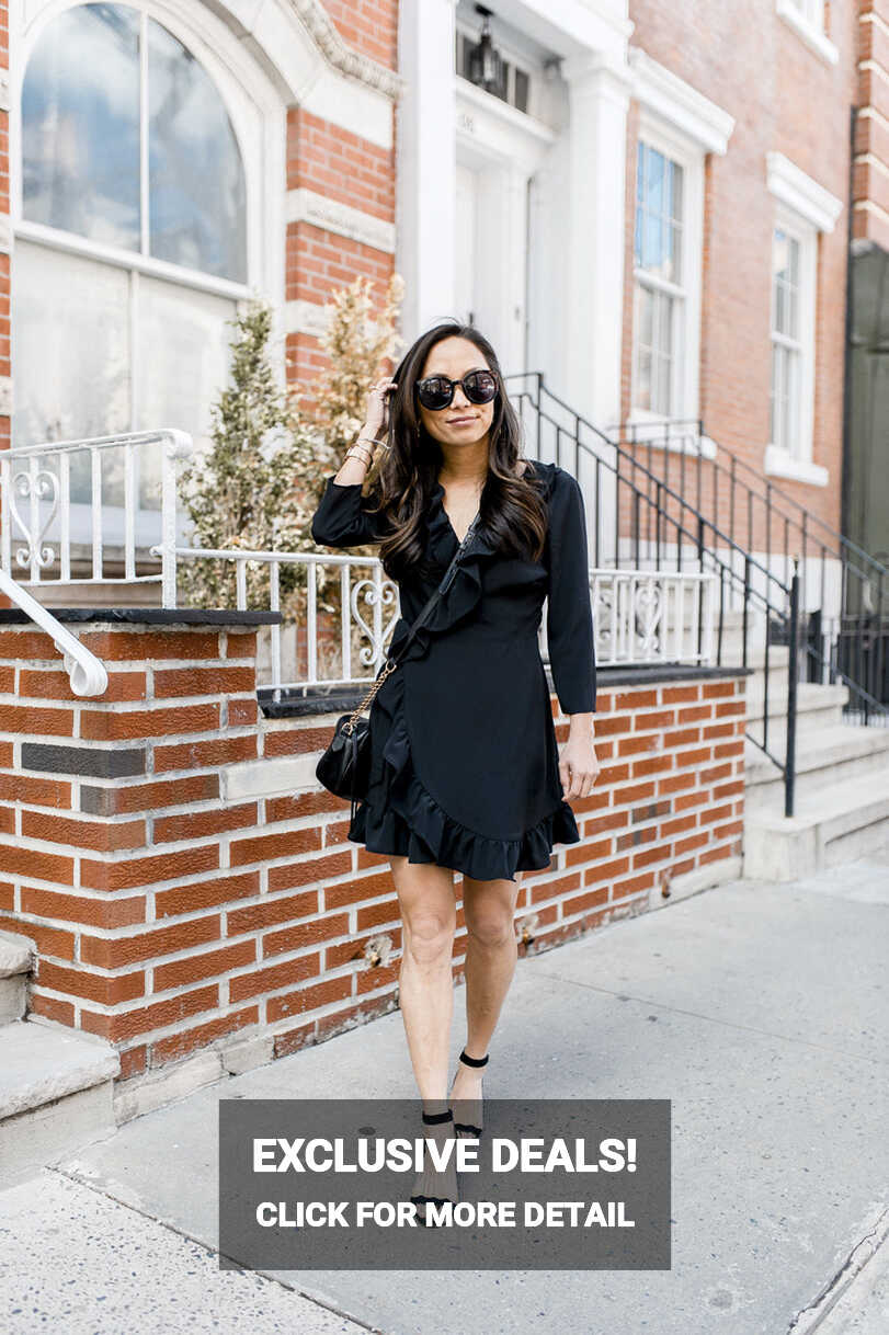 Black Ruffle Dress | The View From 5 Ft. 2