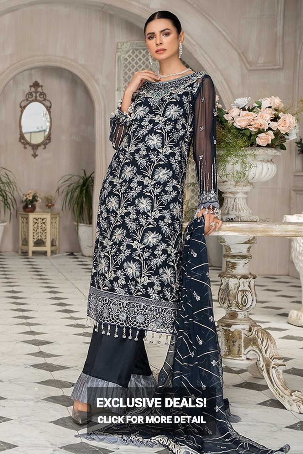 Black Traditional Pakistani Dress for Girls Online 2022 – Nameera ...