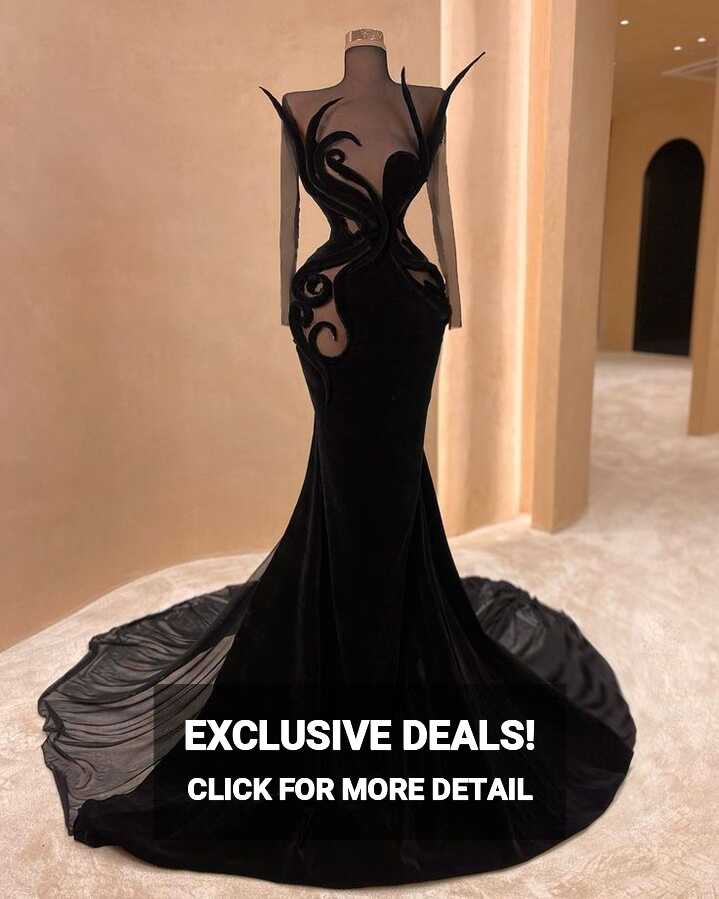 Black Valdrin Sahiti Evening Gown | Glamorous evening gowns ...