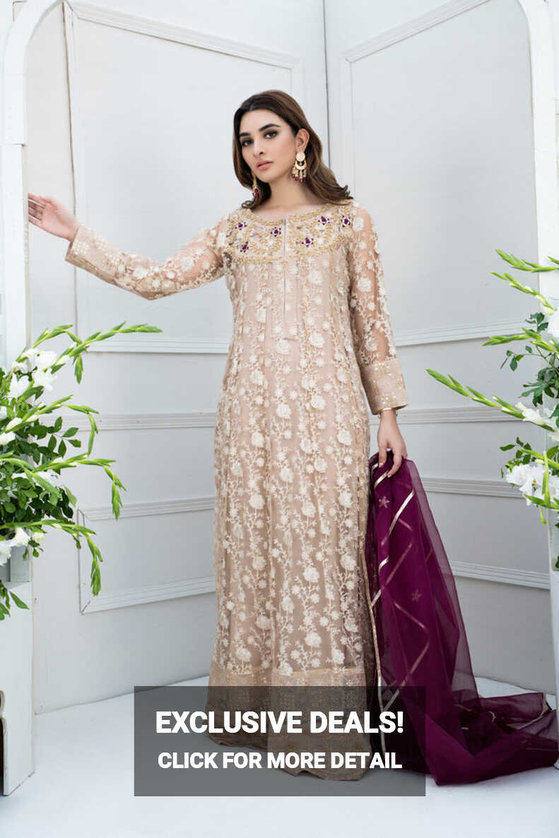 Blossom with Elegance in Kanwal Pakistani Designer Dress - Shireen ...