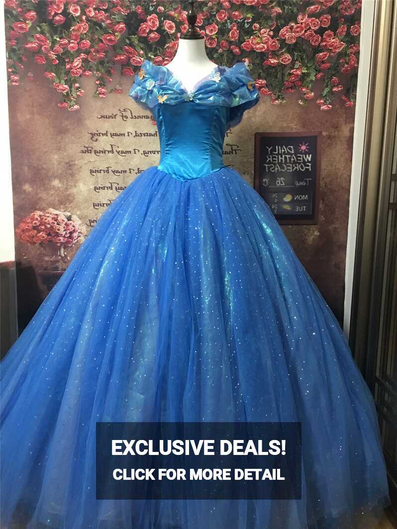 Blue Cinderella Costume Cinderella Dress Cosplay Costume - Etsy