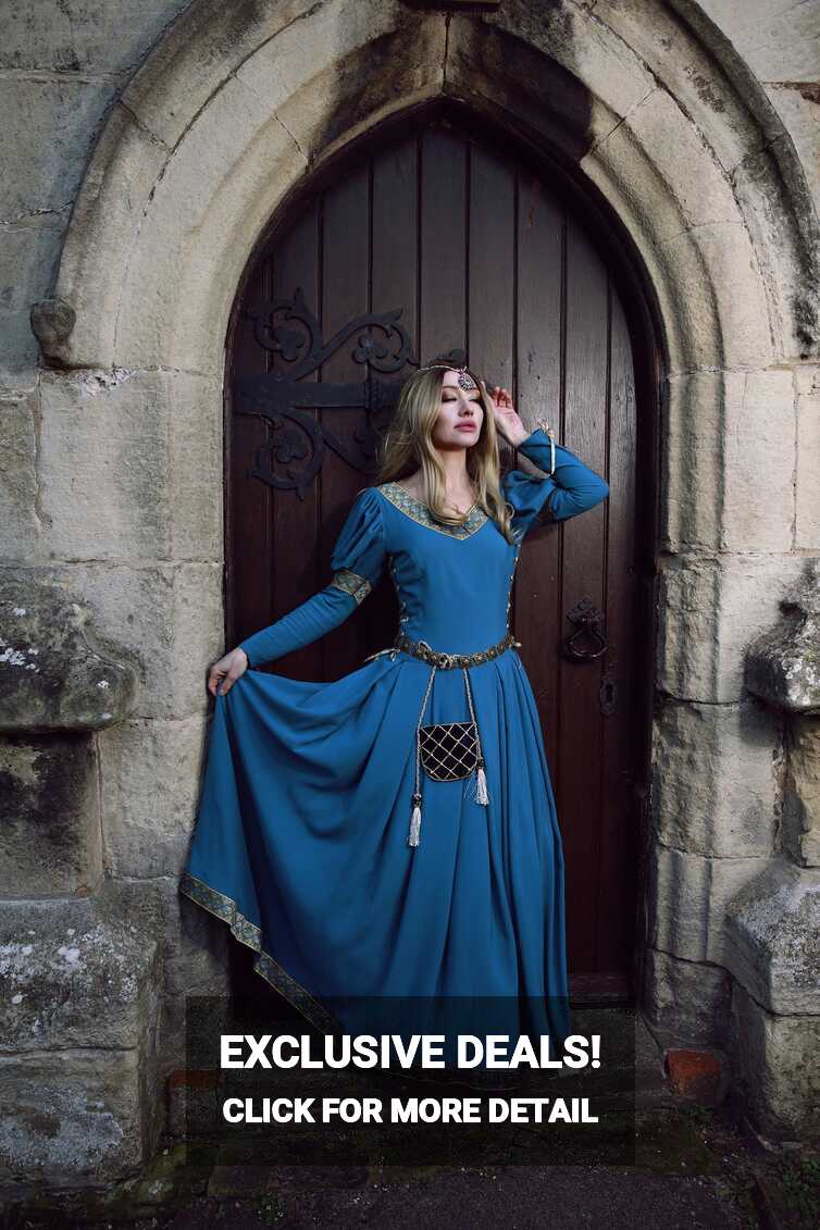 Blue Medieval Gown - Etsy