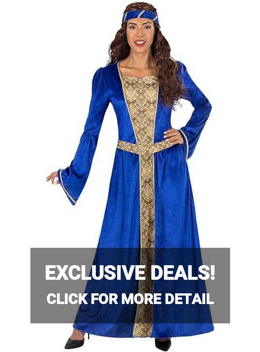 Blue Medieval Princess Costume for Women. The coolest | Funidelia