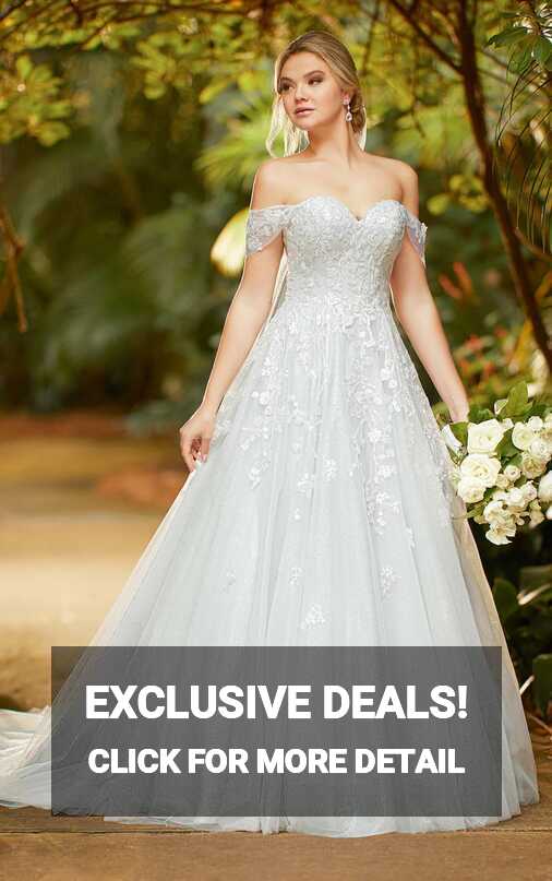 Blue Princess Ballgown with Sparkling Lace - Essense of Australia ...