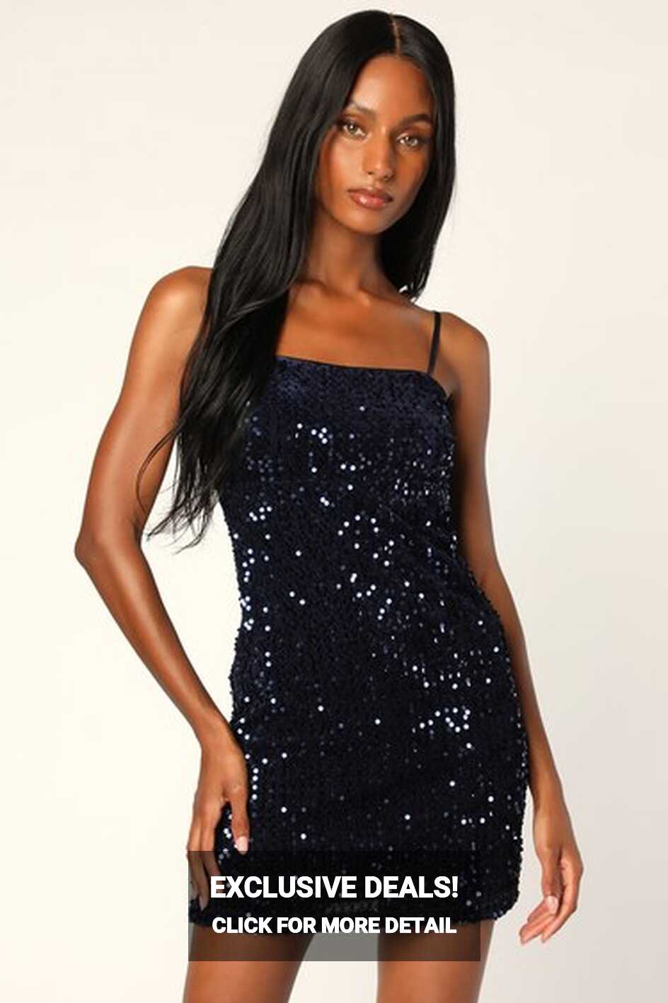 Blue Sequin Mini Dress - Sleeveless Mini Dress - Sequin Dress - Lulus