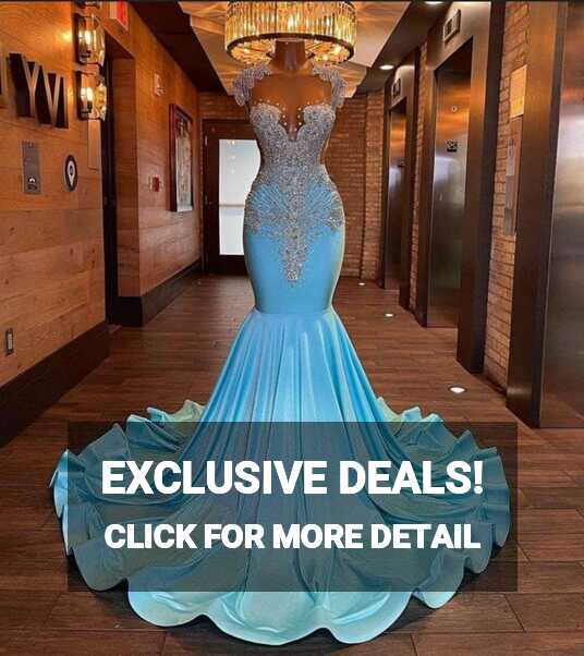 Blue Sleeveless Gown/mermaid Velvet Dress/prom Dress/wedding ...