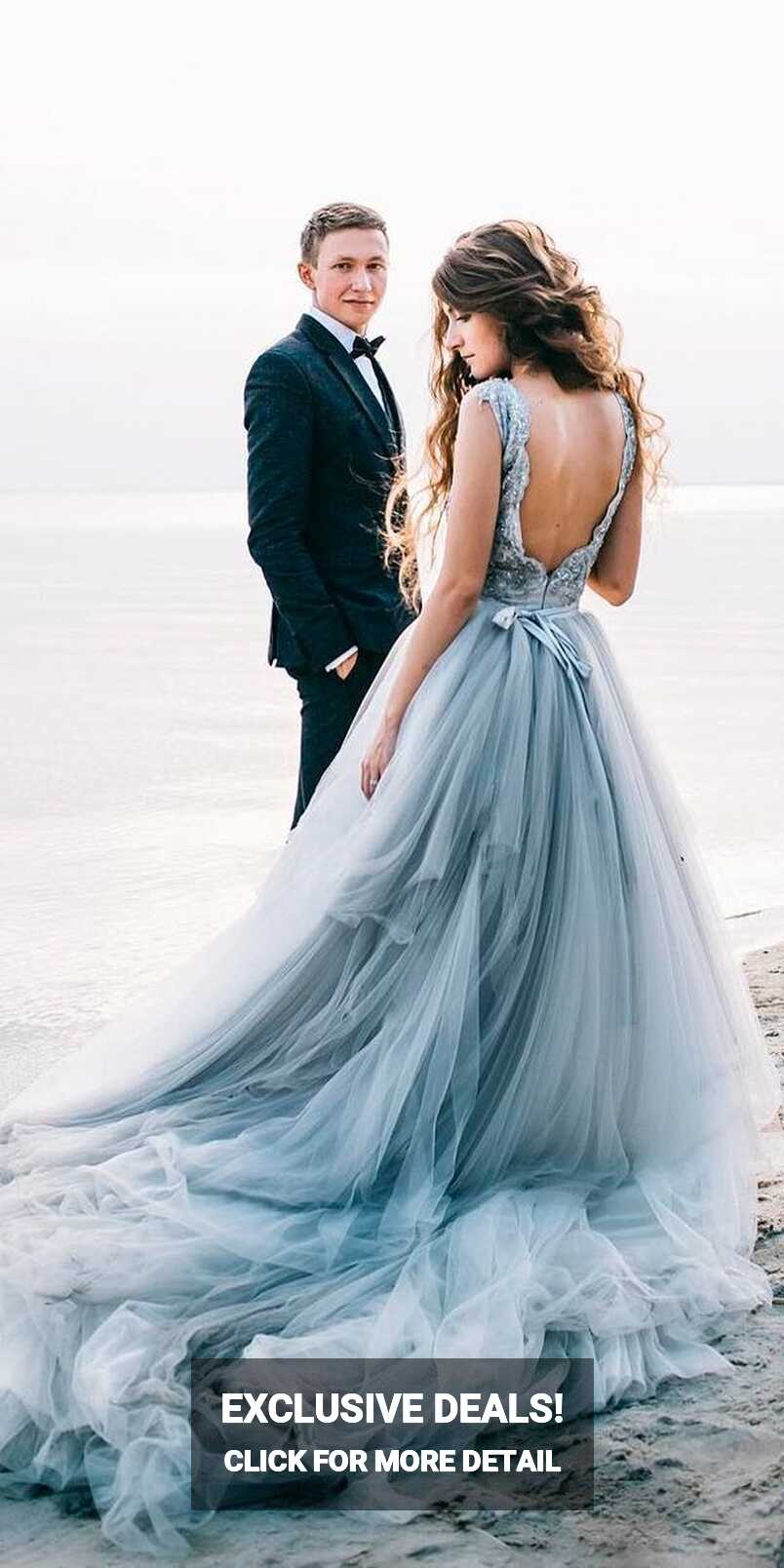 Blue Wedding Dresses: 27 Looks For Bride | Baby blue wedding ...