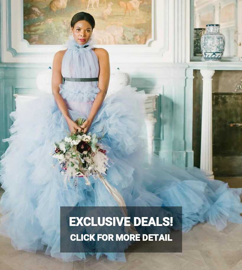 Blue Wedding Dresses: The Best Styles &amp; What it Means - hitched.co.uk