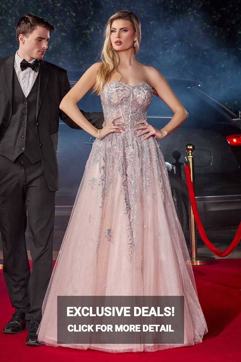 Blush Cinderella Divine J852 Strapless Long Prom Dress for $249.0 ...