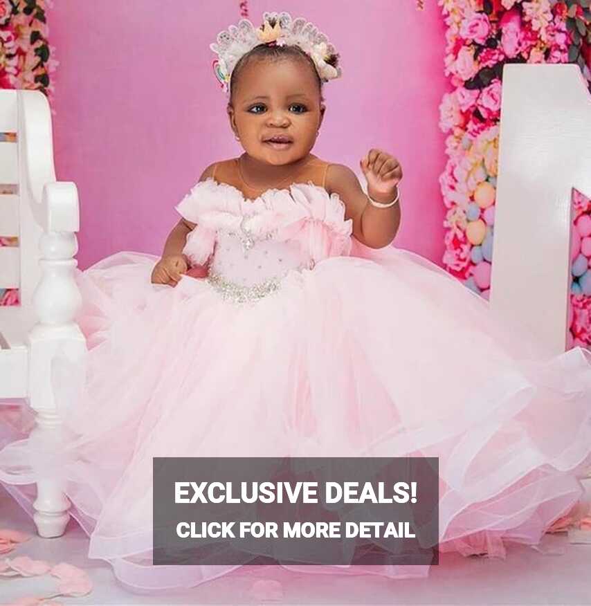 Blush Pink 2022 Beading Flower Girl Dresses Baby Girl Photo Shoot ...