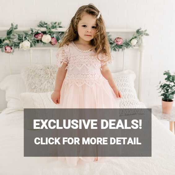 Blush Pink Sienna Flower Girl Dress Available – Nicolette&#39;s Couture