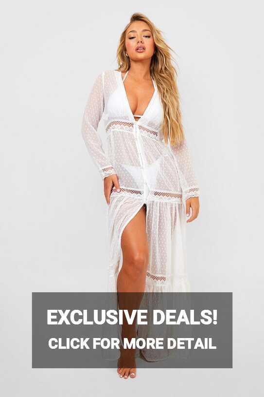 Boho Lace Beach Dress | boohoo FI