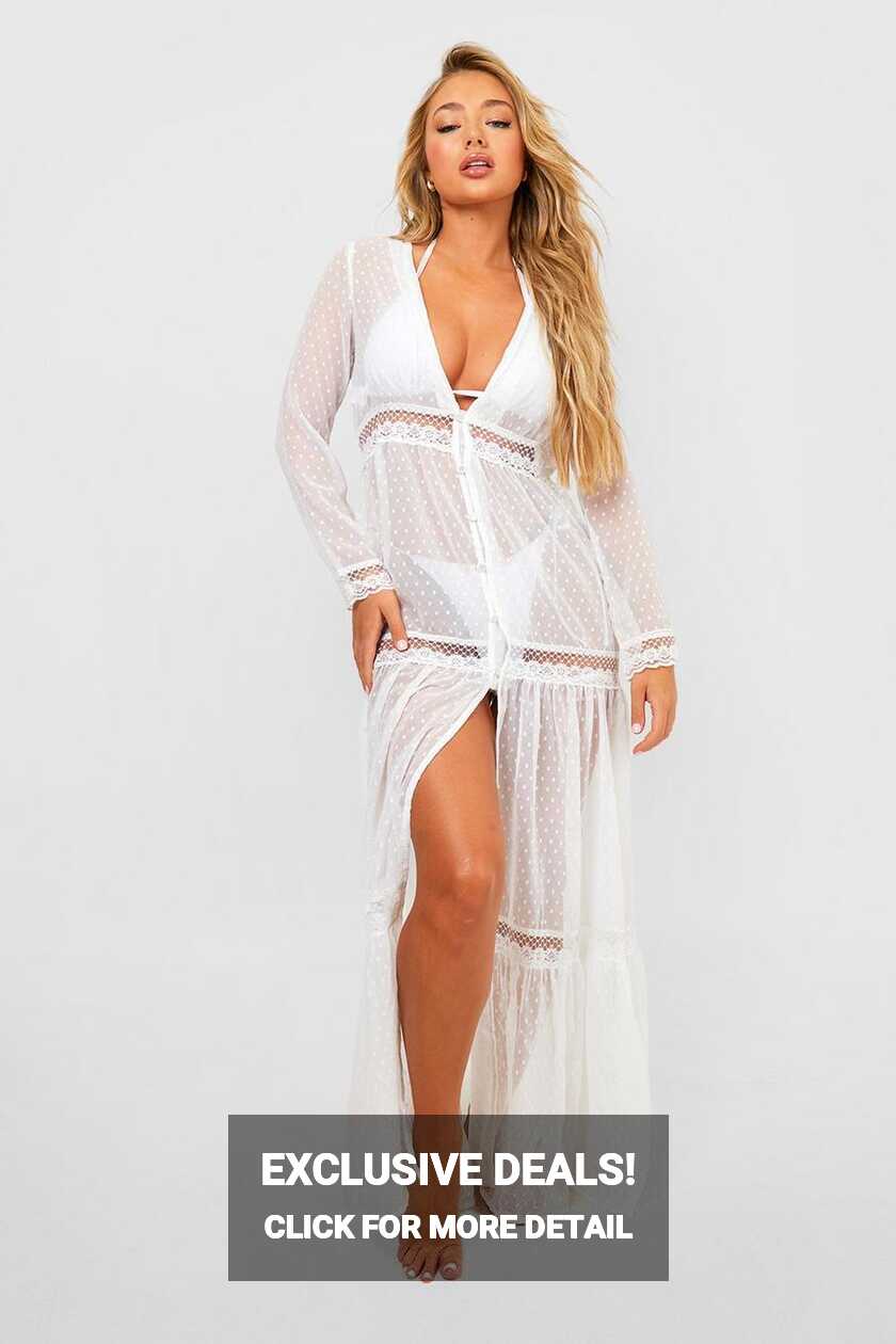 Boho Lace Beach Dress