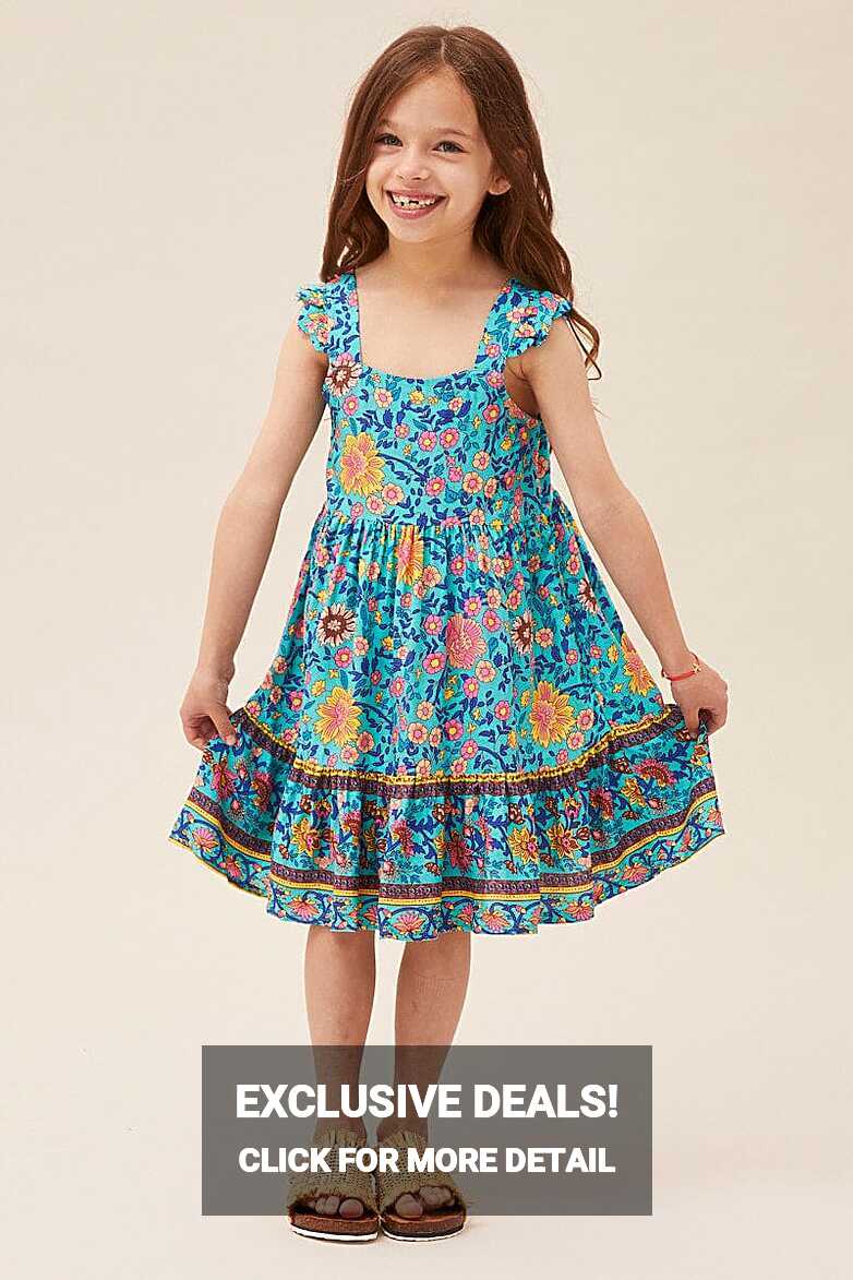 Boho Print Kids Dress | Ally Fashion