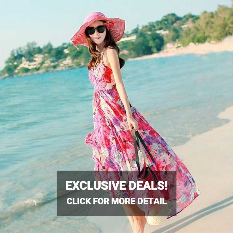 Boho Style Summer Beach Long Dress – HER SHOP