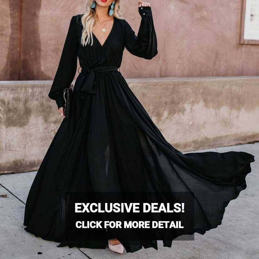 Boho long Sleeves Maxi Dress