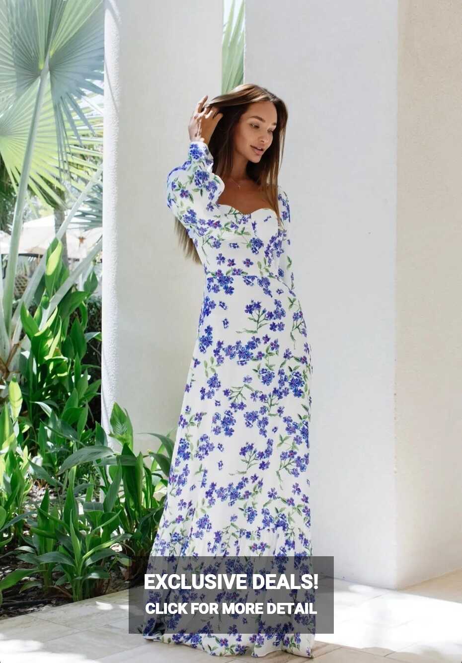 Botanical Floral Maxi Dress - Anne Louise Boutique – Anne Louise ...