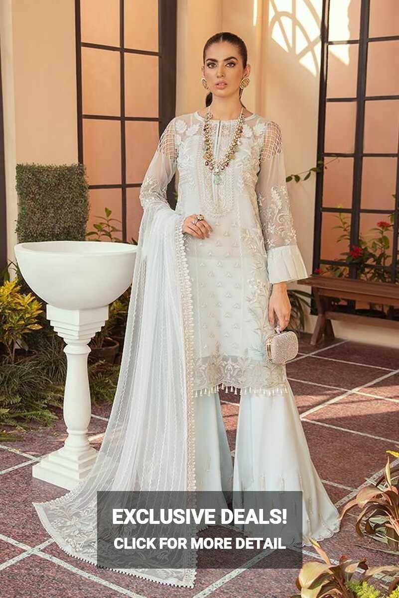 Branded Clothing Pakistan in White Color 2021 #PF184 - SMALL